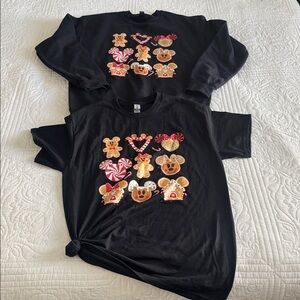 Vintage Disney Gingerbread Sweatshirt & Short Sleeve Shirt